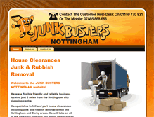 Tablet Screenshot of junkbustersnottingham.co.uk